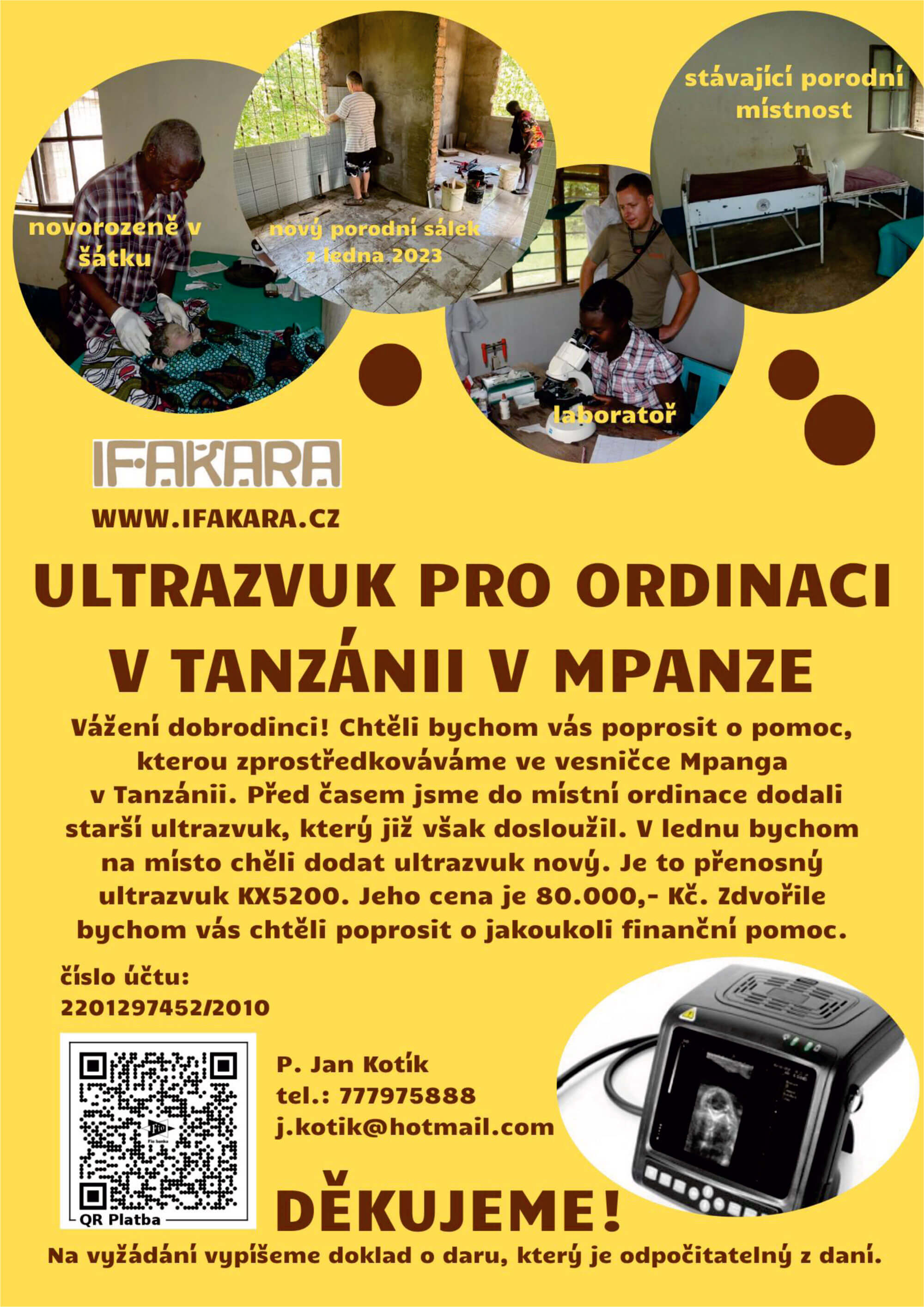 Ultrazvuk pro ordinaci v Mpanze